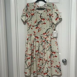 Lularoe pale Green Flower dress